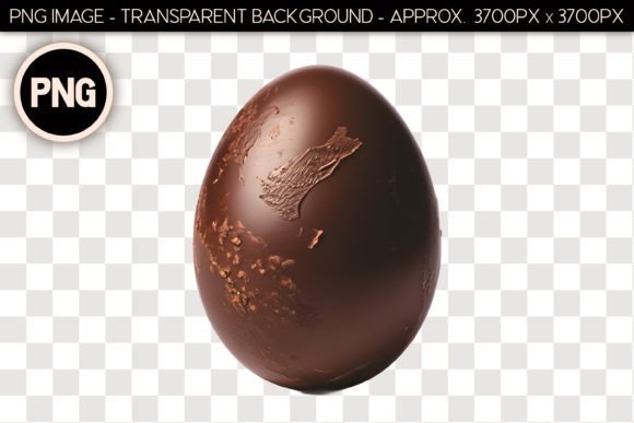 Chocolate Easter Egg Isolated Object 7: Maximizing Utility in Digital Design and Crafting