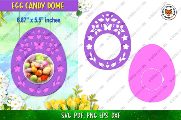 Crafting Delight: The Easter Egg Candy Dome Holder SVG for Paper Cutting Enthusiasts