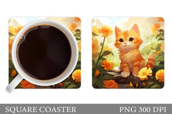 Cute Cat Coaster and Cat Flowers Coaster: A Practical Review for Creators