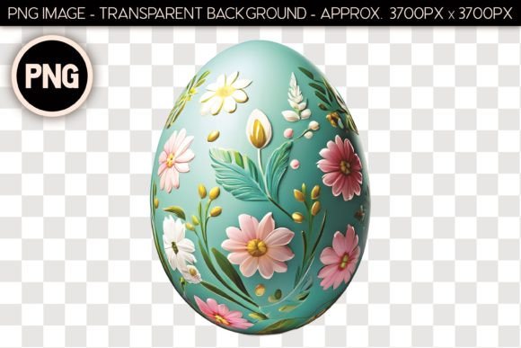 Easter Egg Isolated Object 18: A Versatile Asset for Vintage and Modern Design Projects
