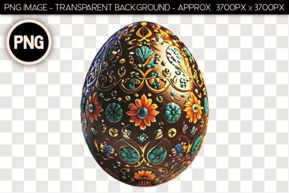 Easter Egg Isolated Object 2: A Versatile Asset for Professional Design and Digital Crafting