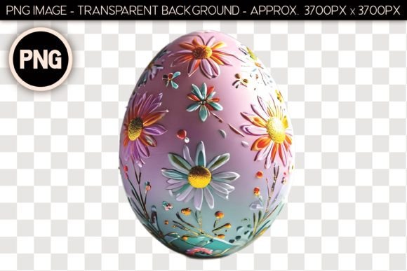 Easter Egg Isolated Object 48: Elevating Digital Design with Realistic Vintage Aesthetics