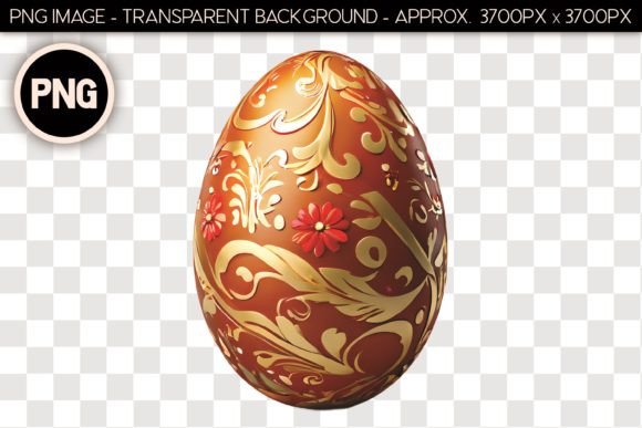 Easter Egg Isolated Object 67: Elevating Design with a Realistic Decorative Element