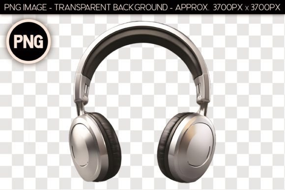 Elevating Digital Design with Headphones PNG Isolated Object 28