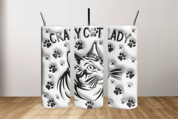 Elevating Sublimation Design: The Strategic Value of 3D Inflated Cat Tumbler Wraps