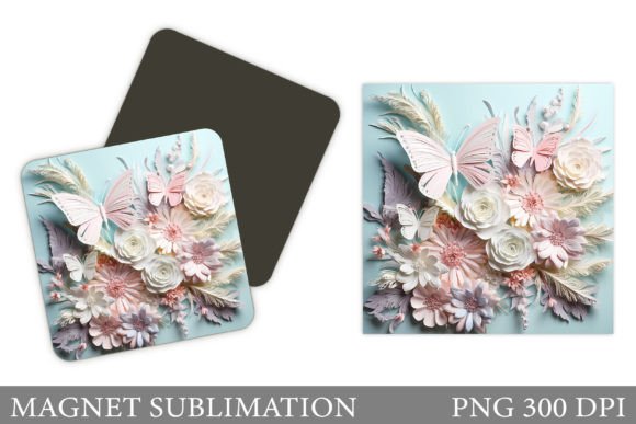 Enhancing Craft Projects with 3D Butterflies and Flowers Magnets