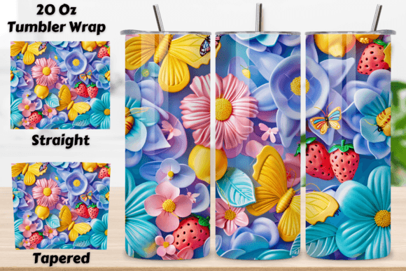 Evaluating the 20oz Skinny Flower Tumbler Wrap PNG for Sublimation Projects
