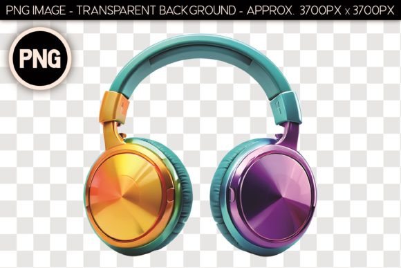 Headphones PNG Isolated Object 35: A Versatile Asset for Modern Design