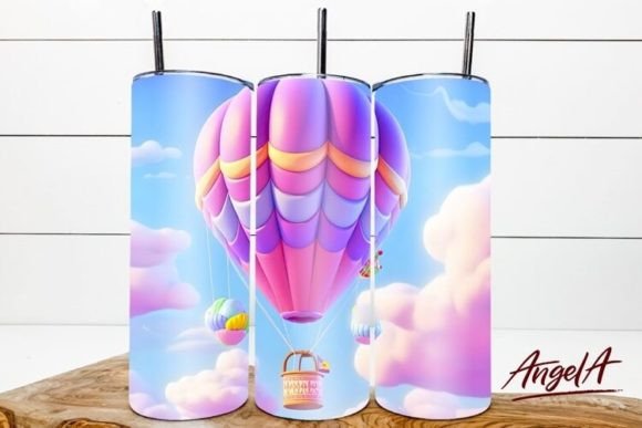 Hot Air Balloon 3D PNG Tumbler Wrap: Design Evaluation and Usage Guide