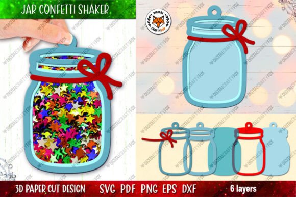 Mastering the Christmas Jar Confetti Shaker SVG for Stunning 3D Paper Crafts