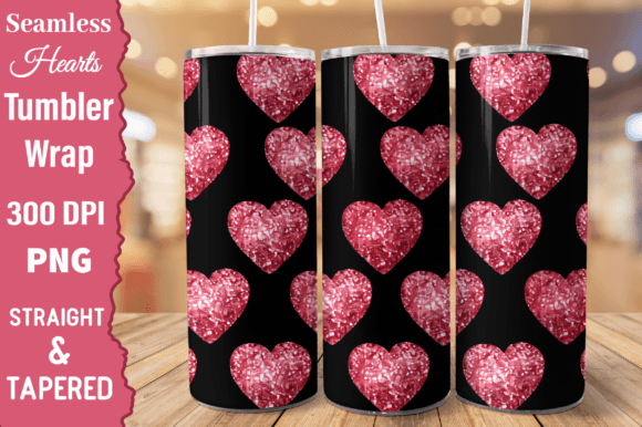 Mastering the Glitter Seamless Hearts Tumbler Design for Professional Sublimation Workflows
