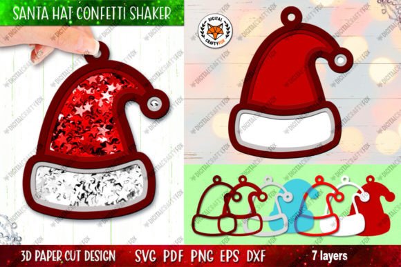 Mastering the Santa Claus Hat Confetti Shaker SVG for Professional Paper Crafting