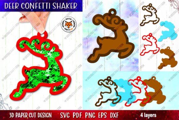 Mastering the Santa Deer Confetti Shaker SVG for Professional 3D Paper Crafts
