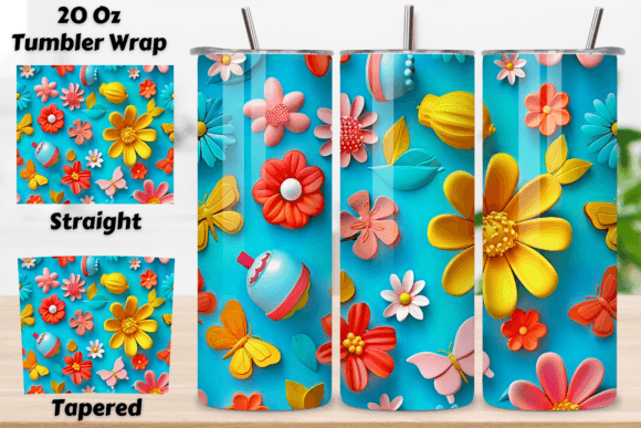 Strategic Branding with 3D Floral Tumbler Sublimation Seamless Designs
