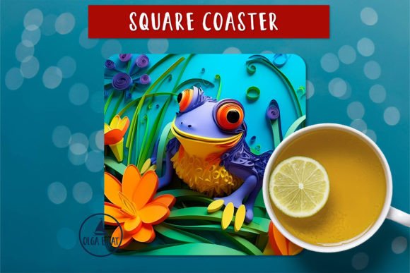 Strategic Branding with 3D Frog Coasters Designs for Sublimation Success