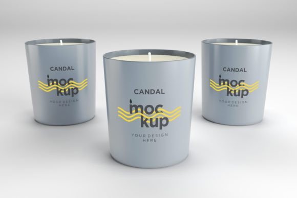 Strategic Branding with the Three Candle Label Packaging Mockup