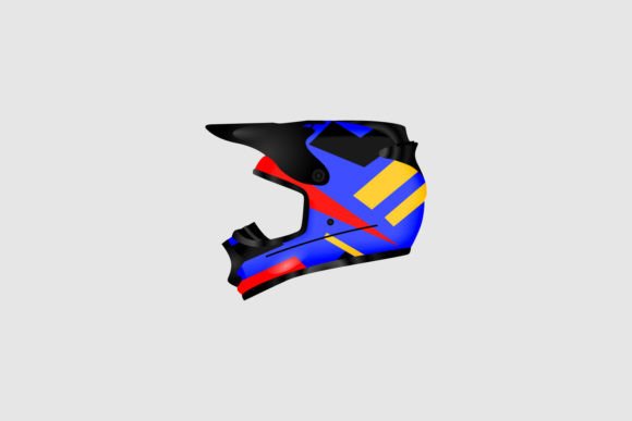 Unleashing Speed and Style: The Power of 3D Motocross Helmet Illustration Art for Print and Design