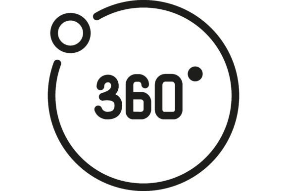 Virtual Simulation Line Icon: 360° View